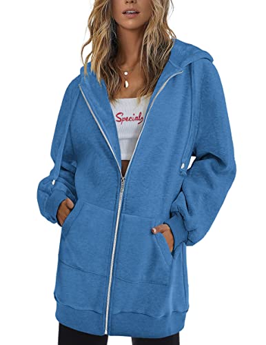 Zeagoo Hoodies For Women Long Zip Up Fleece Jackets Warm Tunic Sweatsh - 🇦 🇵 🇪 🇷 🇴 🇩 🇪 🇦 🇱 🇸