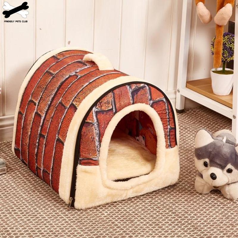 Large Pet Dog Bed cat house cave Comfortable Print Stars Kennel Mat For Pet Puppy Winter Summer Foldable Cat Bed Pet Supply - 🇦 🇵 🇪 🇷 🇴 🇩 🇪 🇦 🇱 🇸